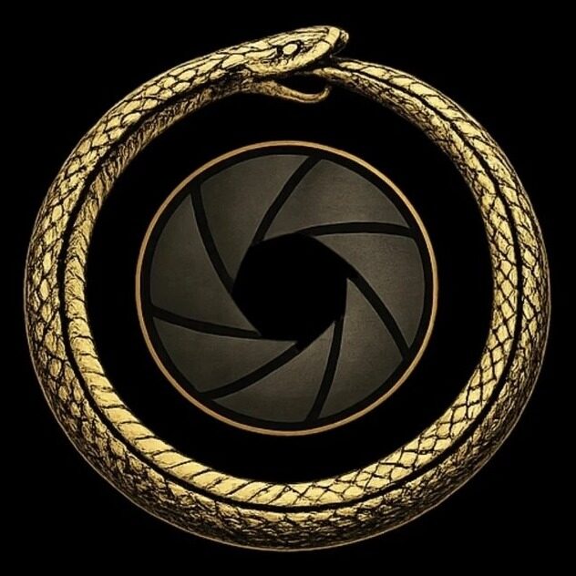 Aureboros Photography ouroboros and aperture emblem